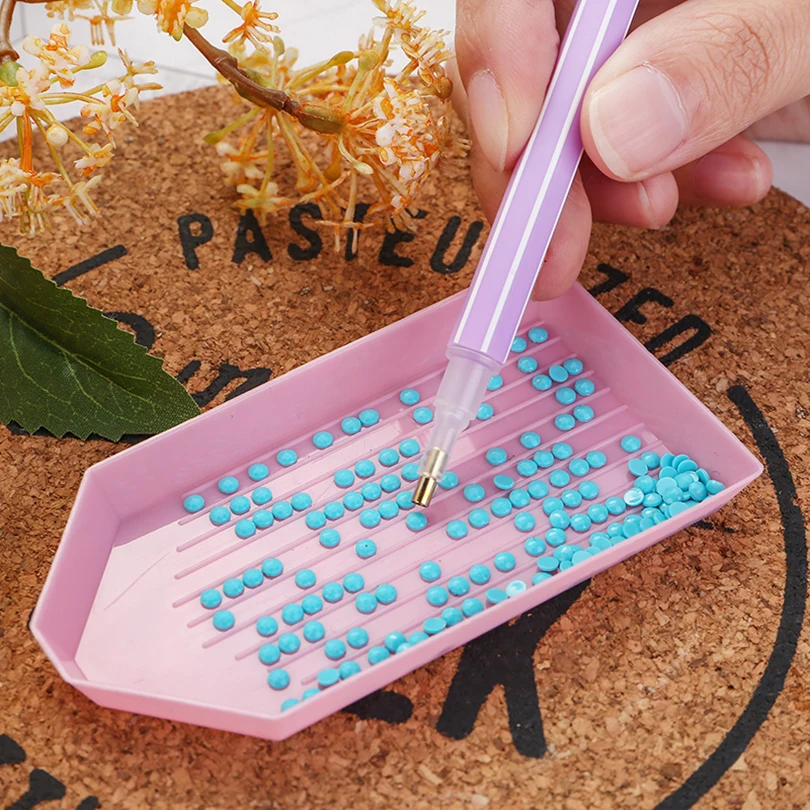 Алмазная 5D ручка пластиковый наконечник для вышивки крестиком карамельных