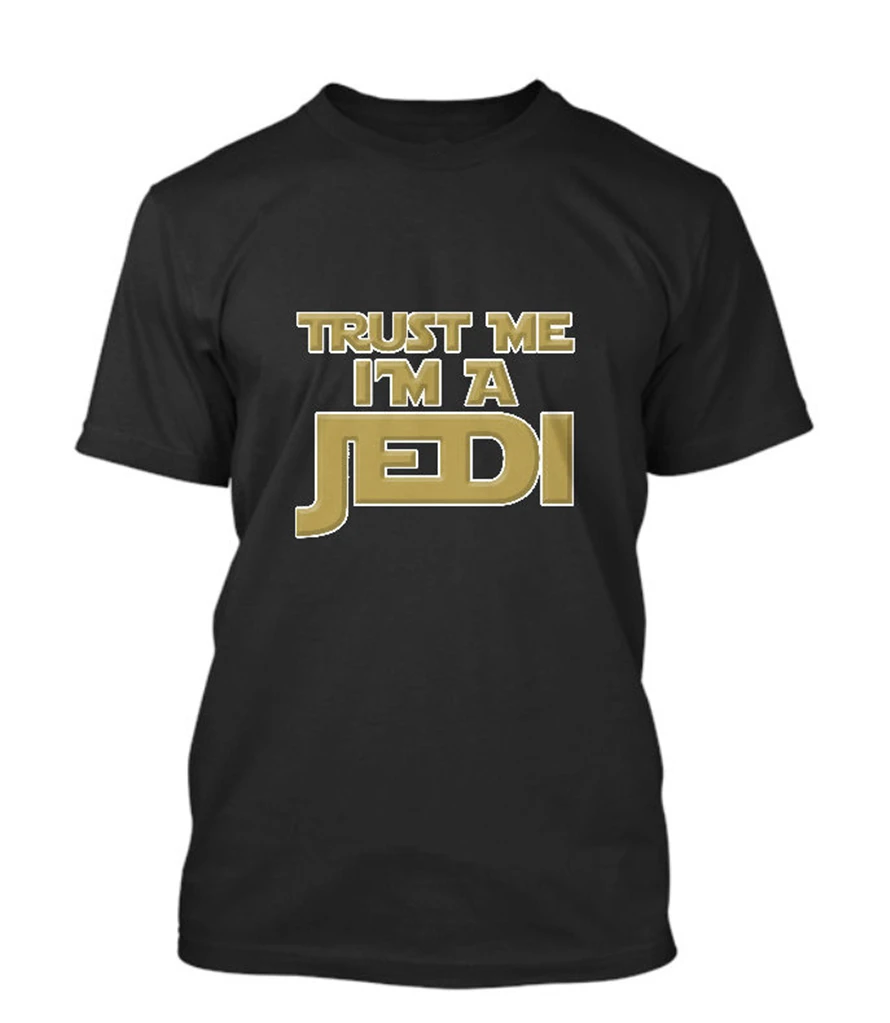 Новинка Trust Me Im A Jedi Звездные войны забавная Мужская черная футболка с ТВ размер S