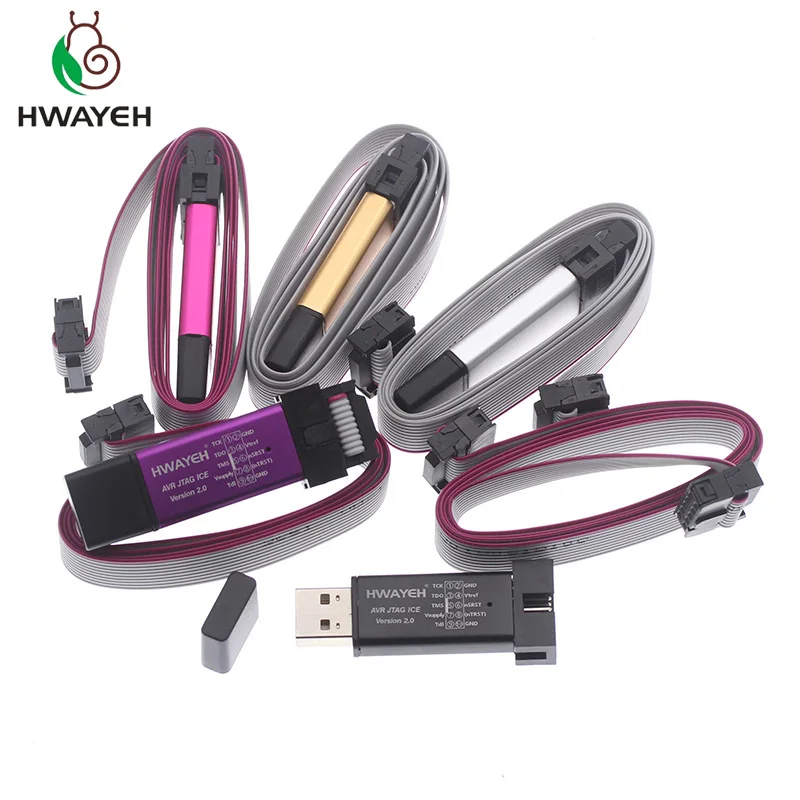AVR JTAG ICE USB скачать программатор Эмулятор(алюминиевый корпус+ защита от перегрузки по току+ широкое напряжение+ буферный чип+ кабель) для arduino
