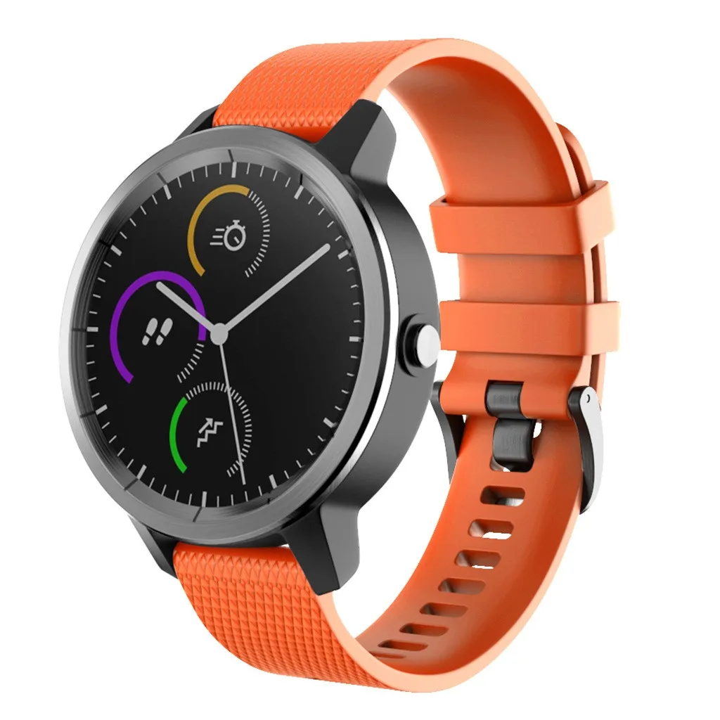 Маленький силиконовый ремешок на запястье для Garmin Vivoactive 3, браслет, Смарт-часы, ремешок для мужчин, Т-образный ремешок для женщин и мужчин, спортивный ремешок для часов, 19Aug