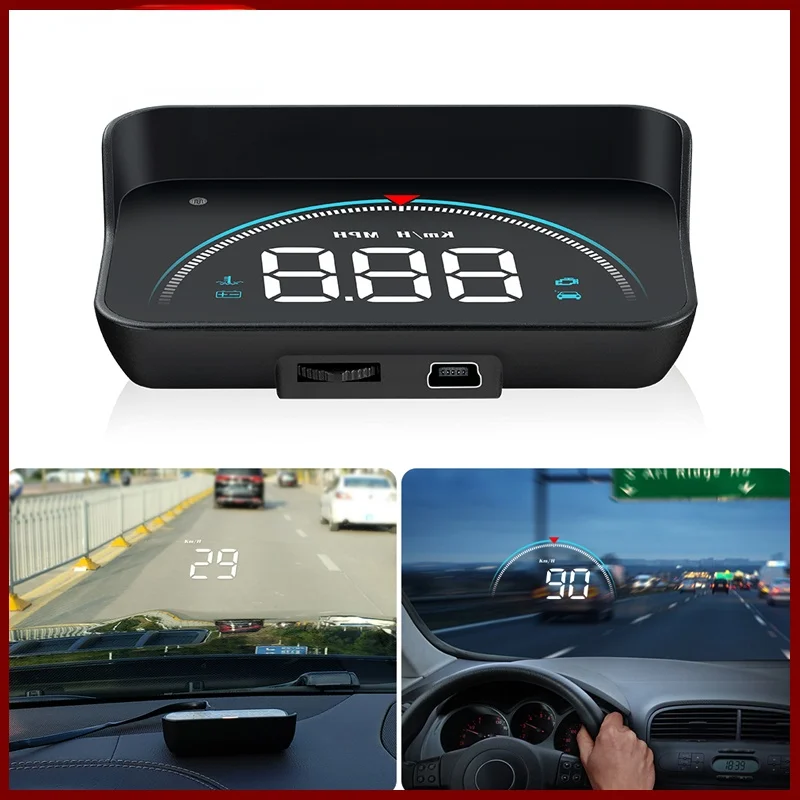 

Автомобильный проектор на лобовое стекло M8, OBD2 II EUOBD Предупреждение предупреждения о превышении скорости, автомобильная электронная сигнал...