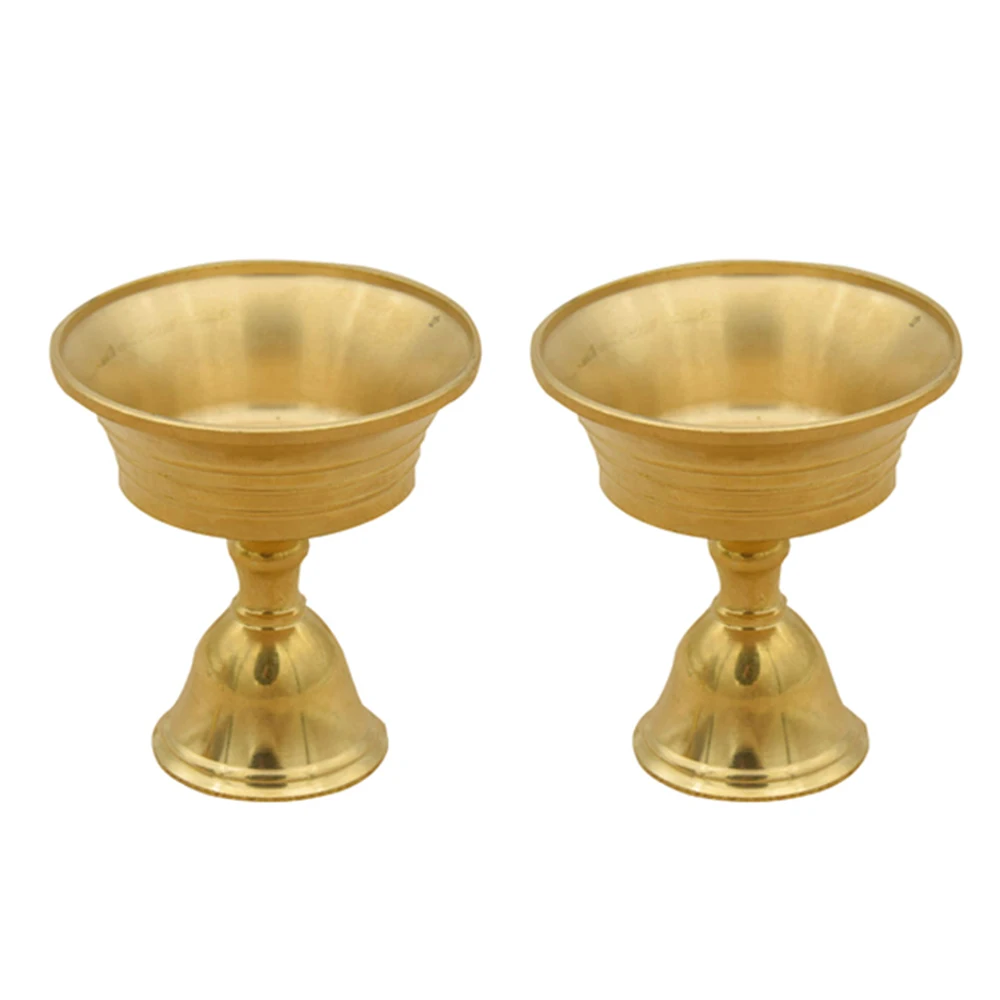 2 шт. Латунный Подсвечник тибетский подсвечник Ghee для буддистских