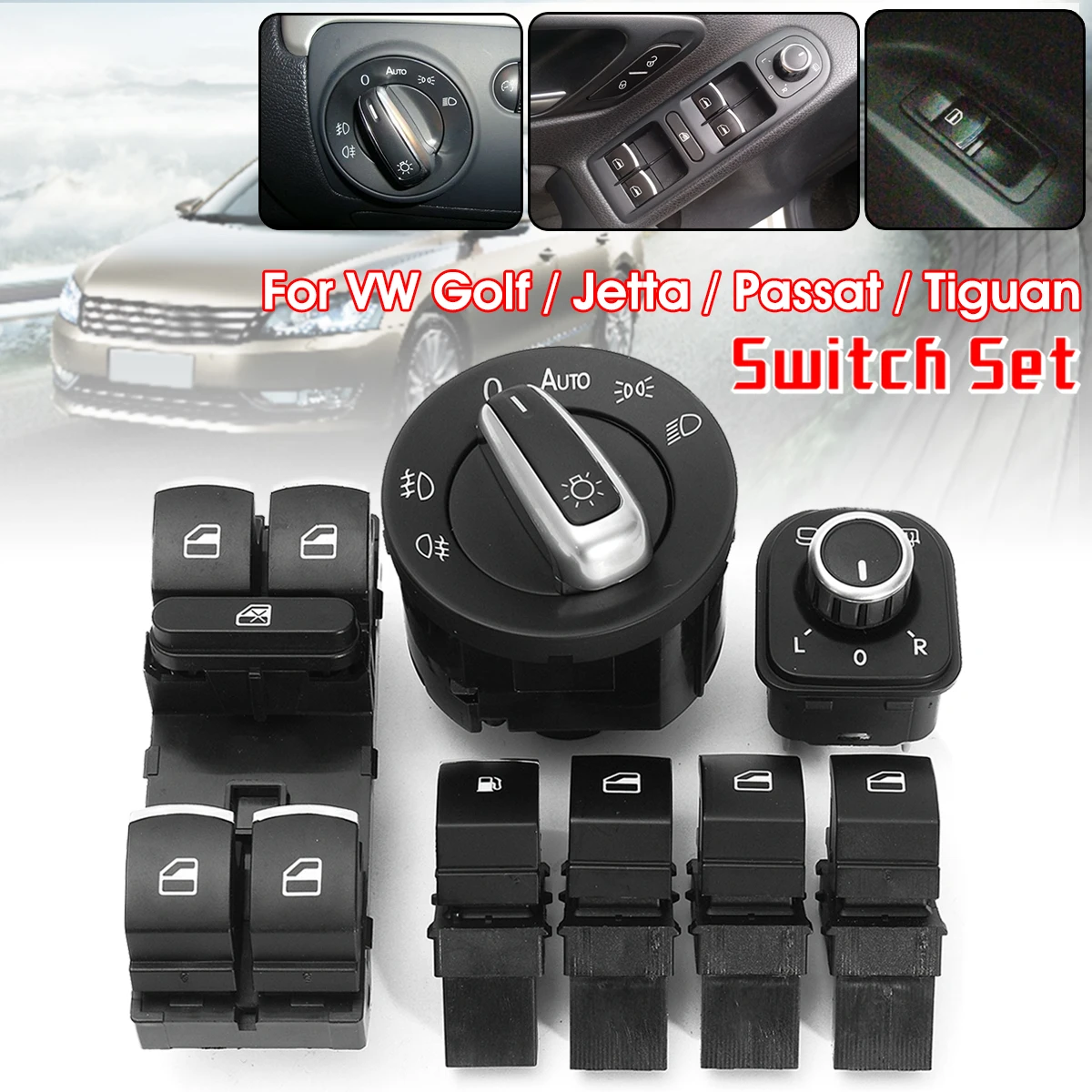 7 шт. переключатель топливного газа для VW Golf MK5 MK6 для Jetta MK3 MK4 Passat B6 B7 5ND959565B