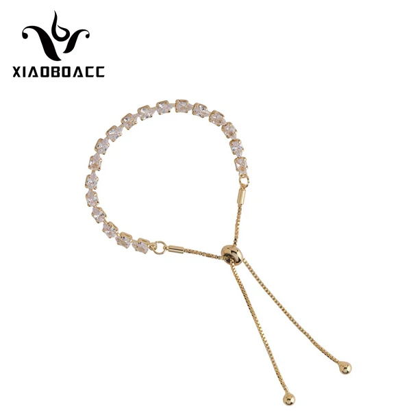 

Korean Fashion Bracelets On Hand Beads Vintage Geometric Zircon Adjustable Fancy Bracelets for Women Jewelry