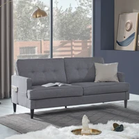 soft linen sofa bed living room furniture upholstery loveseat for compact living space lounge sofa modern drop shipping