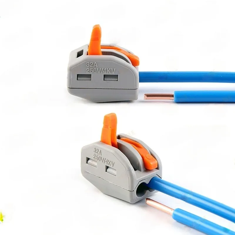 

10/30/50pcs Electric Wago Fast Cable Wire Connectors Home Compact Push Wiring Terminal Block Threader Splitter Wire Connectors