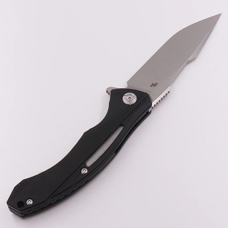 

CH3519-G10 Flipper folding knife D2 steel blade G10 handle outdoor tactical equipment camping hunting mountaineering tools