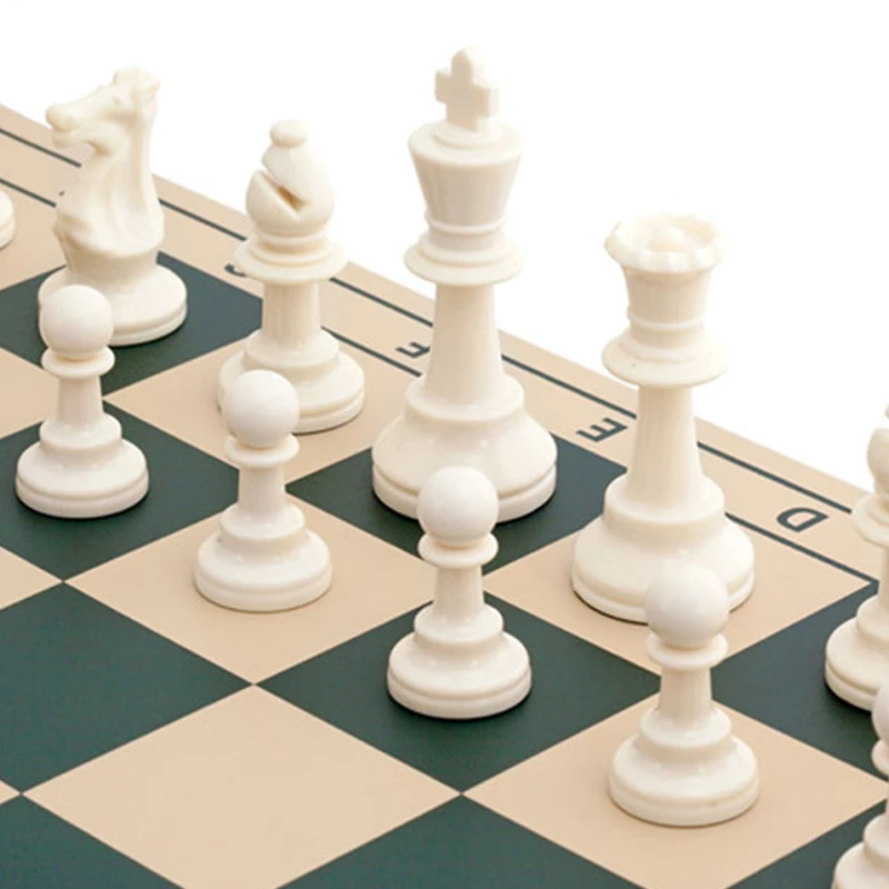 

Chess Set 32 Wooden Chess Pieces With Board 77/97mm Classic Ajedrez Professional Portable Travel Game For Kids Adult Toy