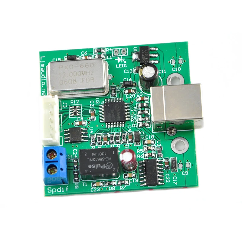 USB to SPDIF Coaxial I2S Processor TE7022 Chip Supports 24-bit 96K Sampling DAC Assembled Board LJM | Электроника