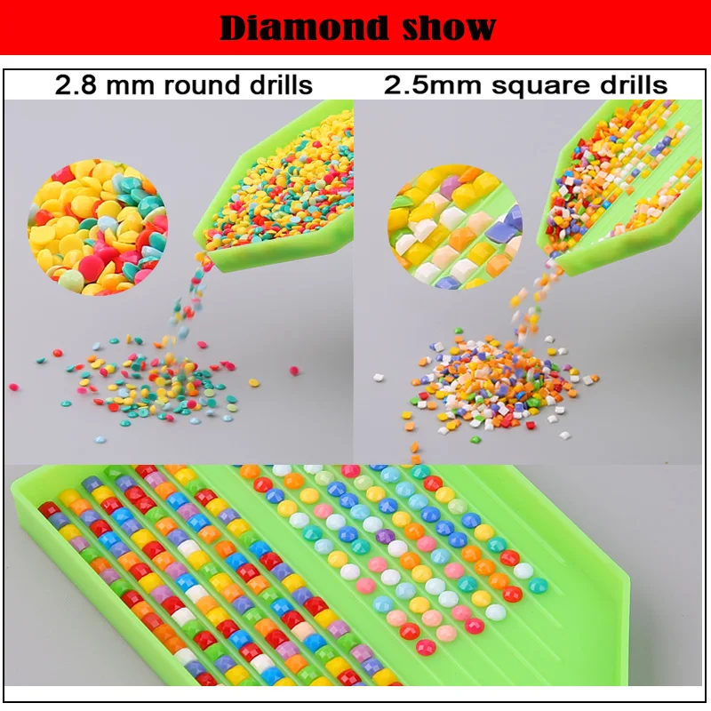 

5 Piece Full Dound Square Diy 5d Diamond Painting Diamond Embroidery Abstract Landscape Sky Colorful Cloud Mosaic Diamond Art,