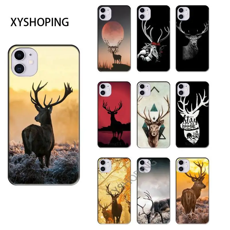 Чехол для телефона LJHYDFCNB с рисунком оленя Iphone 6 6s 7 8 Plus X Xs Xr 11 12 Mini Pro Max | Мобильные