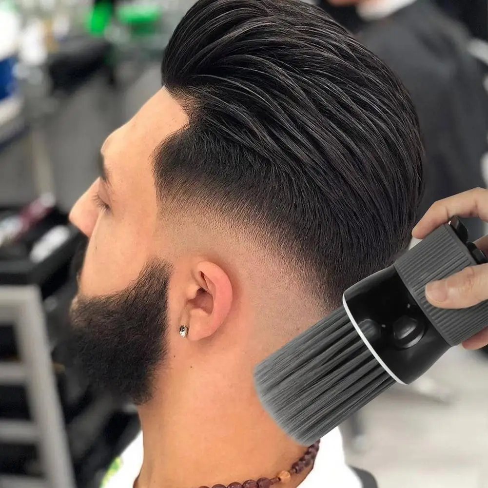 

1pcs Soft Black Neck Duster Brush Soft Barber Hair Brush For Cleaning Hairbrush Salon Cutting Hairdressing Styling Makeup Tool