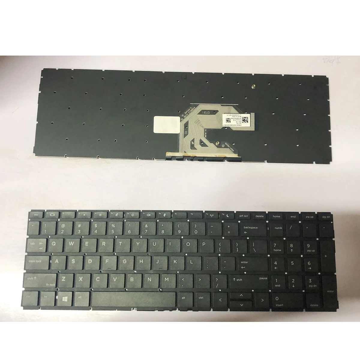 

new US English QWERTY Keyboard for HP Probook 450 G6 455 G6 450R G6 Laptop , Black Frame Black, NO BACKLIT