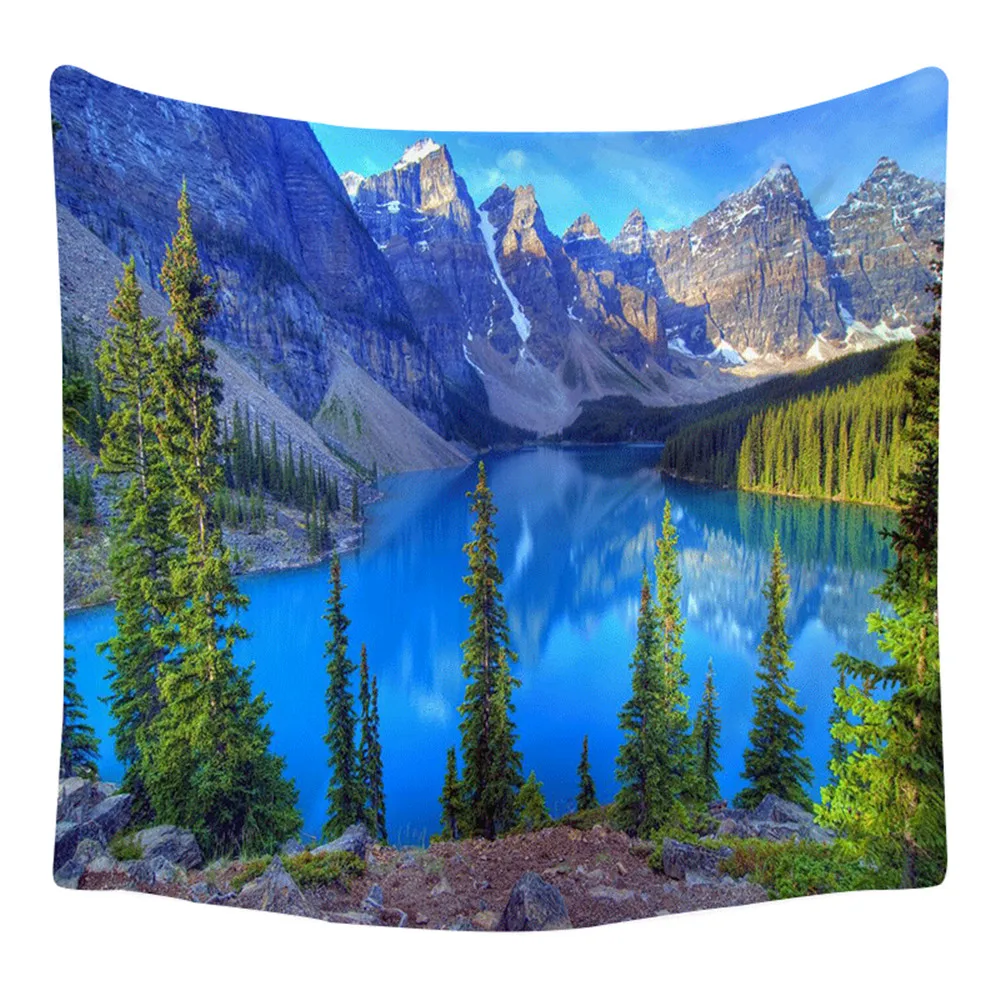 Скандинавский гобелен Ins с изображением сказочного леса декоративное одеяло в