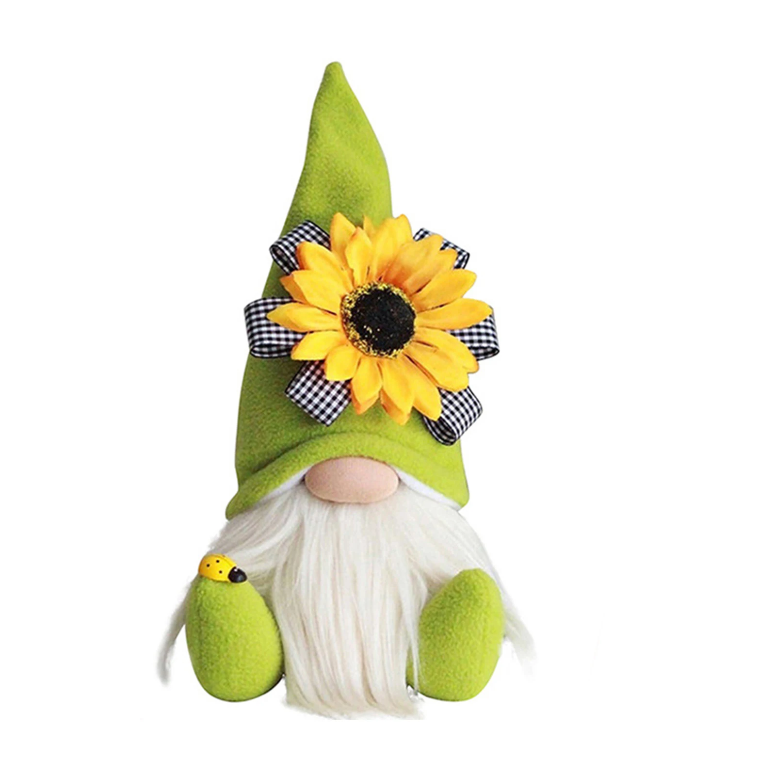 

Bee Day Cute Gnome With Sunflower Plush Doll Spring Gnomes Holiday Home Decoration Gnome Handmade 20/25cm DFDS889