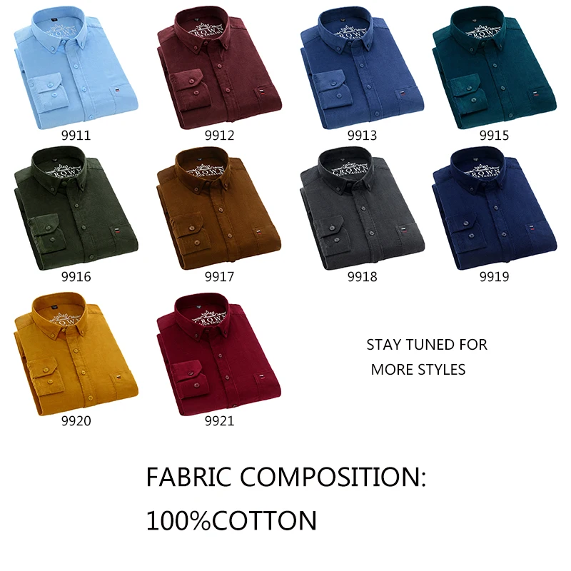 Aoliwen Brand New Fashion Super Large Pure 100% Cotton Corduroy Autumn Men Long Sleeve Casual Loose Large Casual Shirt Plus Size
