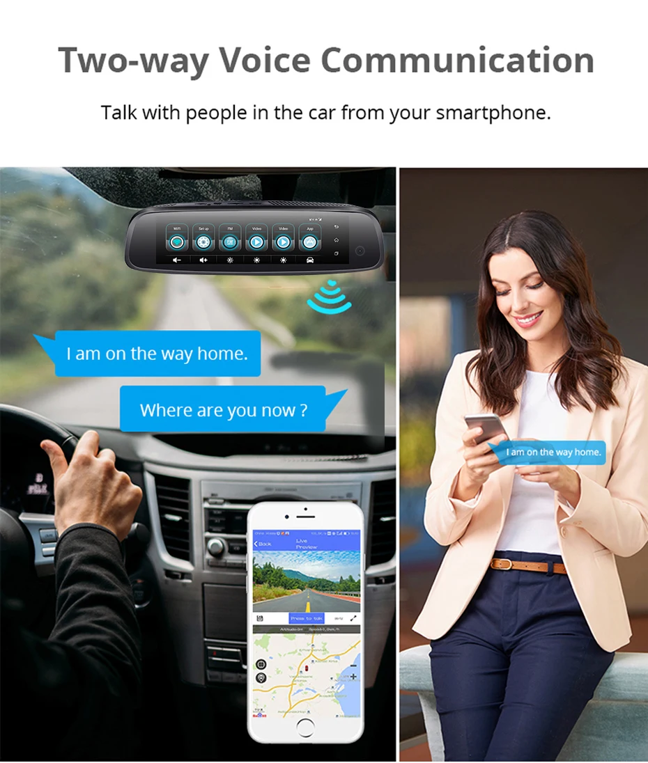 " ips Touch 4G ADAS gps навигация Android 5,1 Dashcam 3 канала Cam DVR камера с оперативной памятью 2 ГБ+ rom32гб зеркальный видеорегистратор