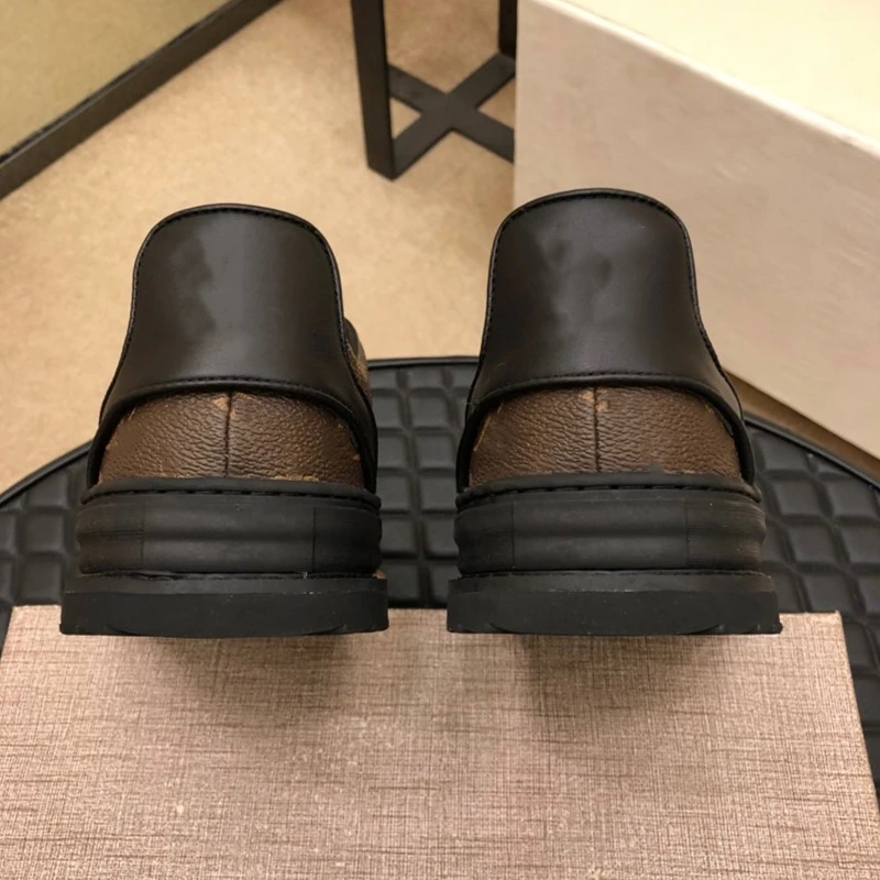 

Top New Men Paris Luxury Leather Lace-up Fitness Outdoor Comfortable Sports Summer Sneakers Shoes Zapatos de piel de vacuno