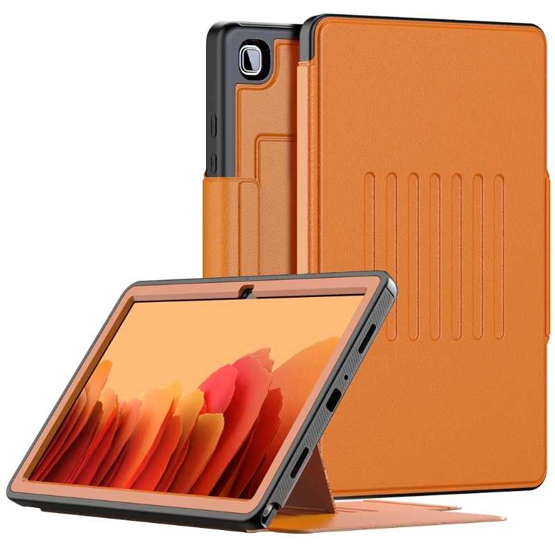 

Magnetic tab A7 10.4 2020 T505 T500 Case Slim PU Leather Stand Flexible TPU Matte Back Cover with Auto Wake/Sleep Case
