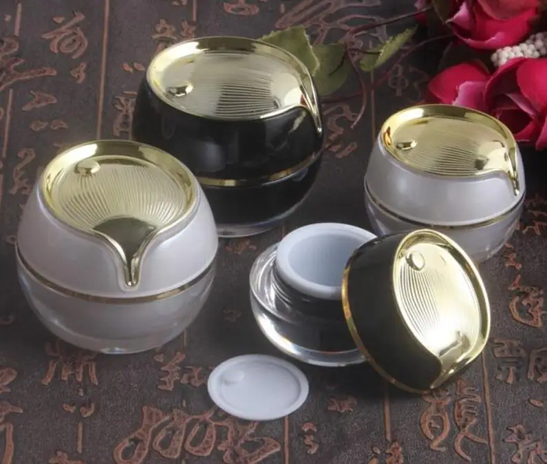 5g 10 г 20 Акриловая банка для крема черный белый красный образец консервные банки