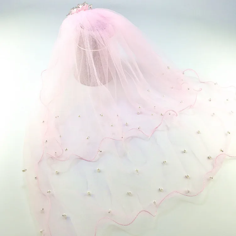 

Flower Girl Veils Crown Garland Communion Party Accessory Girls Wreath Veil Princess prop