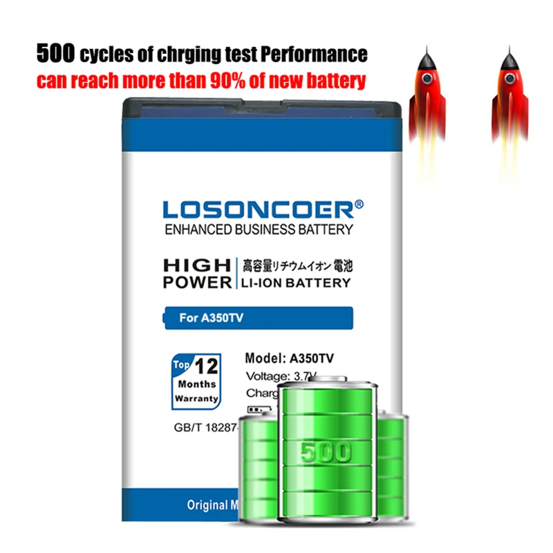 LOSONCOER 2900mAh для EXPLAY A350TV литий ионный полимерный аккумулятор + номер