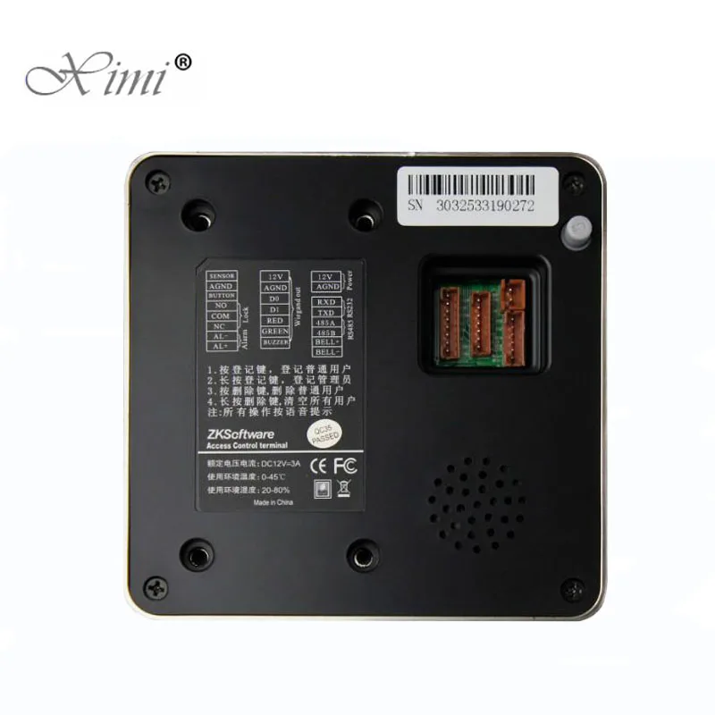 Металлический корпус отпечатков пальцев биометрическая система контроля