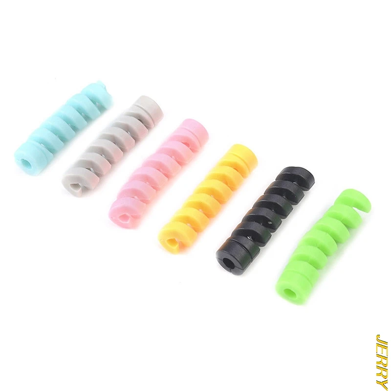 

Hot Sale 1/10 Cable Protection Sleeve Winder Data Line Box Rope Protection Spring Rope For Mobile Phone USB Earphone Cover
