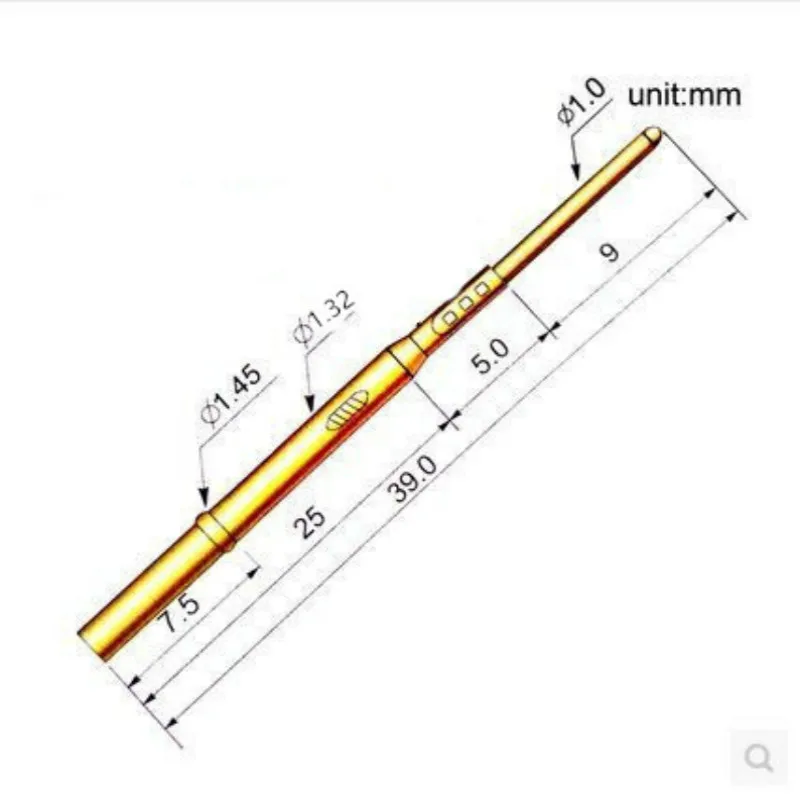 

PL75-2T 100PCS Test Needle Cannula Diameter 1.32mm Needle Seat
