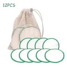 Random Color Cotton Органическая чистка лица Моющийся хлопок для снятия лака для ногтей круглый бамбуковый бархатный хлопчатобумажный тканевый коврик многоразовые подушечки для снятия макияжа - Цвет: Random Color Cotton