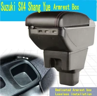arm rest for suzuki sx4 center console armrest box center centre console storage box rotatable 2008 2009 2010 2011 2012