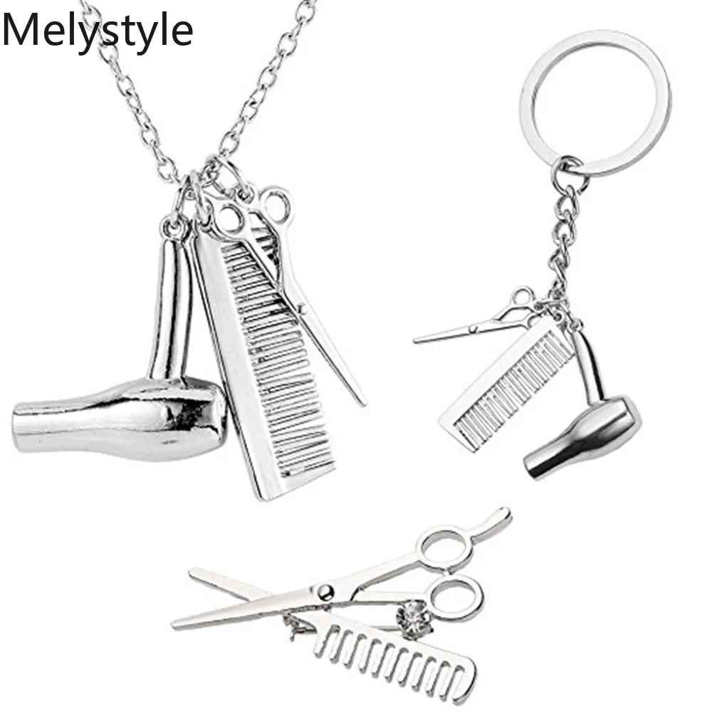 Брелок ручной работы в подарок для парикмахерской брелок стиле ретро украшения