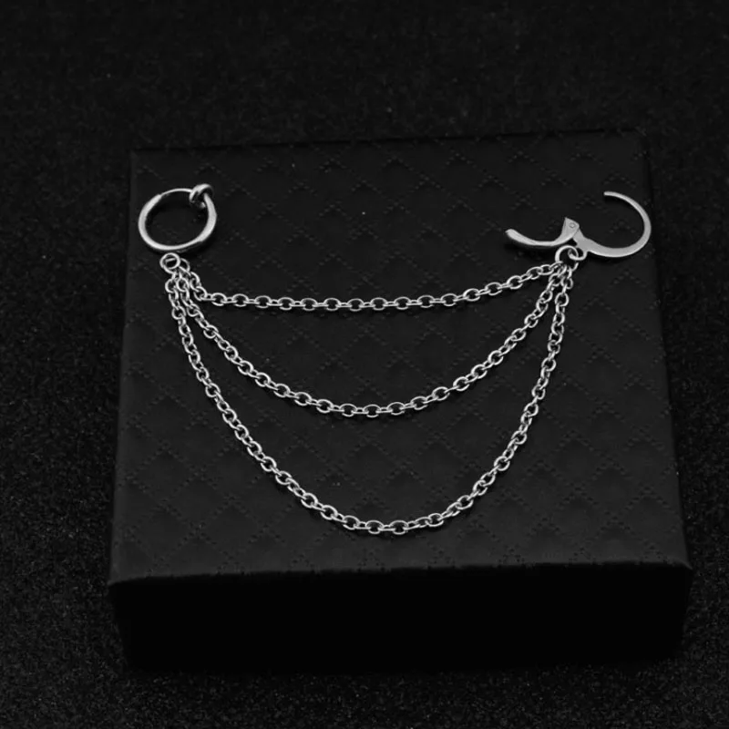 Корейские серьги-гвоздики для мальчиков запонки из нержавеющей стали мужские в