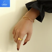 cinsy bracele 2021 pandora charms jewelry h bracelet gold stainless steel bracelet paired bracelets twrist bracelets for women