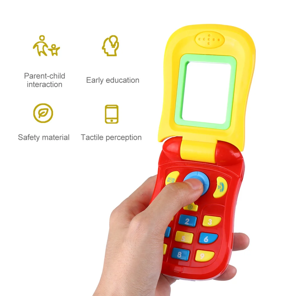 Музыкальный сотовый телефон моделирование раскладушка развивающие игрушка