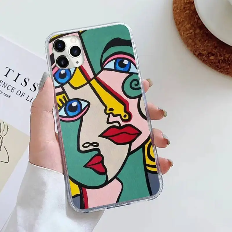 

Picasso abstract Art painting Phone Cases For iphone 12 5 5s 5c se 6 6s 7 8 plus x xs xr 11 pro max
