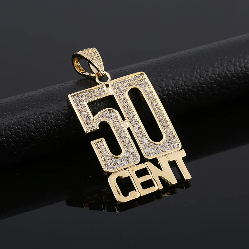 Высококачественные Медные циркониевые 50% ожерелья с кулоном длинная кубинская