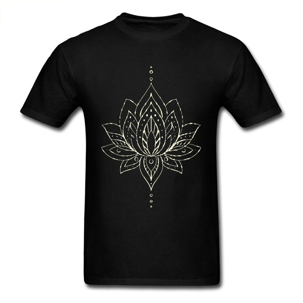 

Tops & Tees Mandala lotus T-shirt Men's Tshirts Cotton T Shirts Personalized Rife Summer Clothes Brand New Hinduism Style