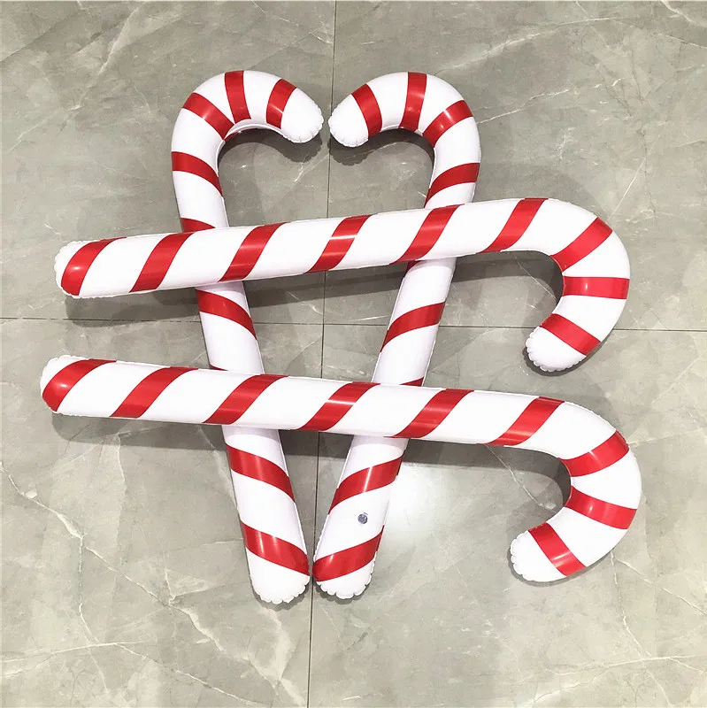 Рождественские надувные костыли украшения Рождественский Декор подвесные для