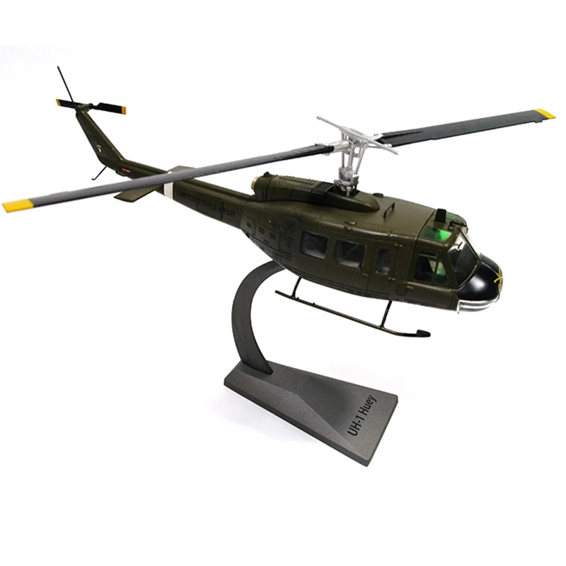 1/48 масштаб сплава транспортный вертолет UH-1 Iroquois самолет США Air Force Huey детские игрушки Детский подарок для коллекции