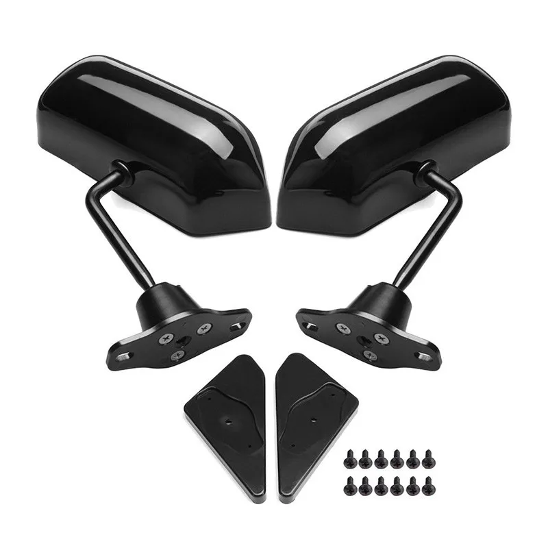 Black Glossy Race Small Mirrors F1 Type Kit Side Wing Pair RH+LH | Автомобили и мотоциклы