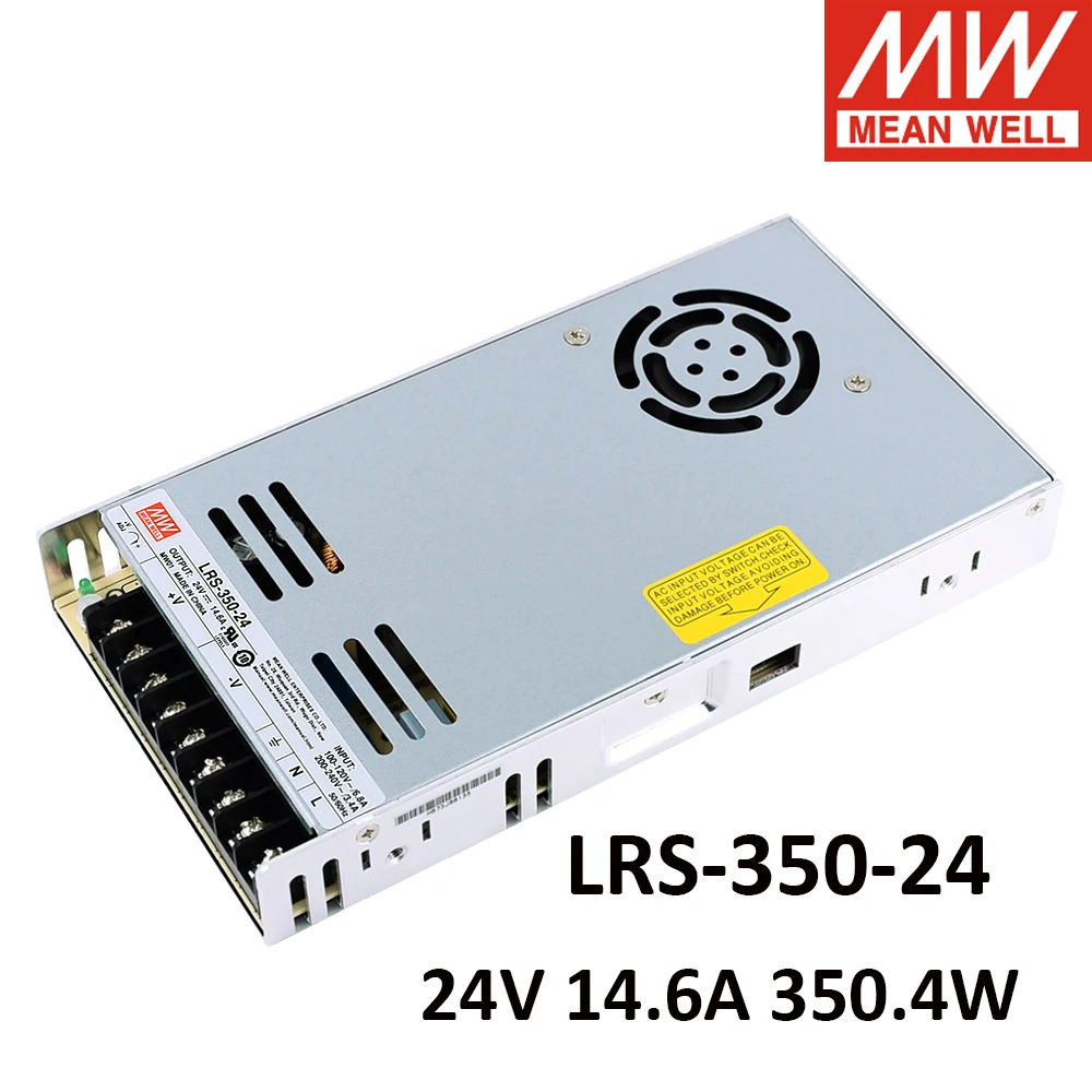 Светодиодная подсветка Mean Well LRS-350-24 85-264V AC To DC 24V 14.6A 350W | Строительство и ремонт