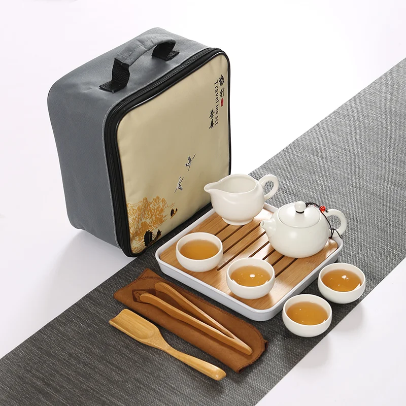 Porcelana teekanne органайзер для кунг-фу gaiwan 2019 китайский чайный набор путешествий