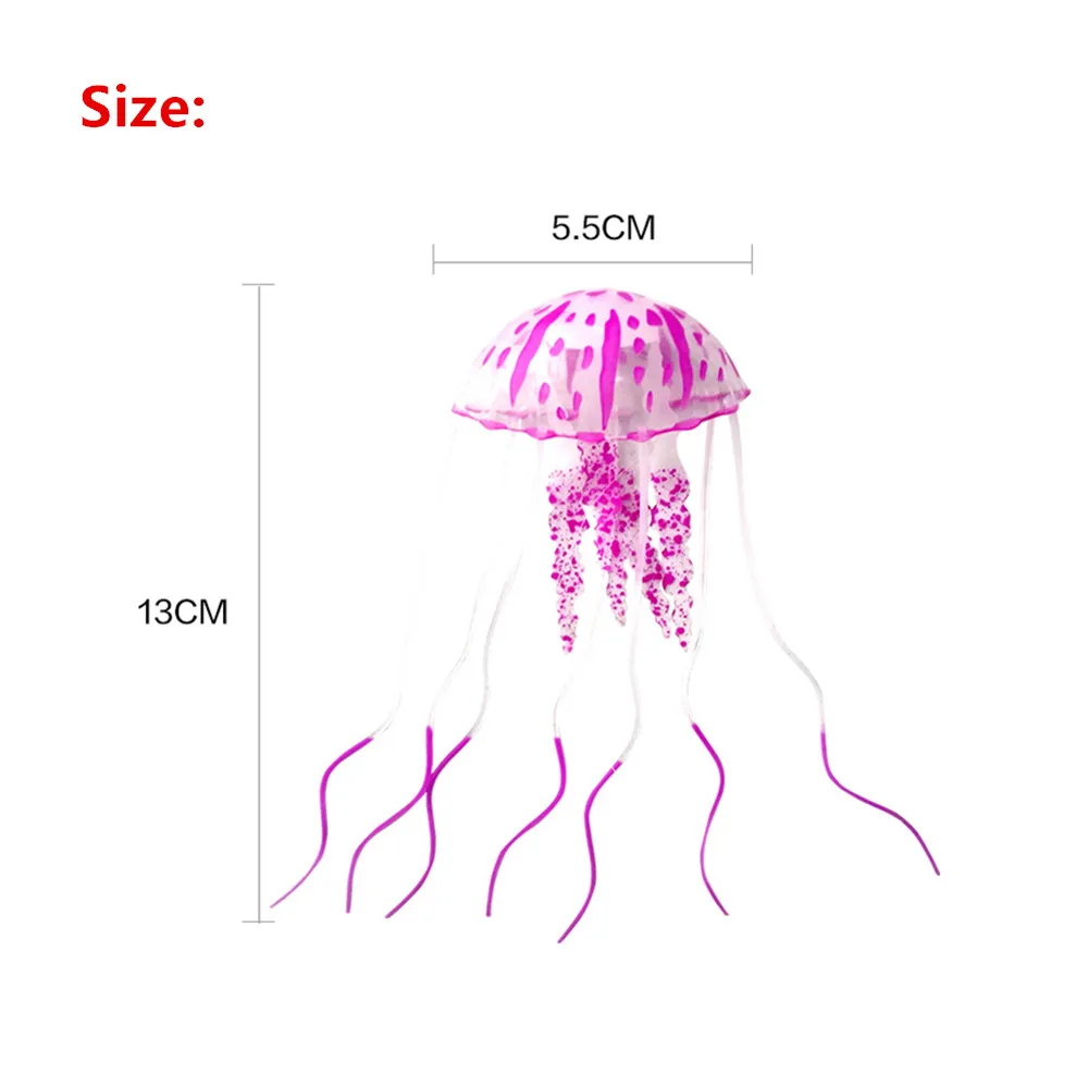 Флуоресцентная труба имитация медуз Танк Ландшафтный силикагель украшения