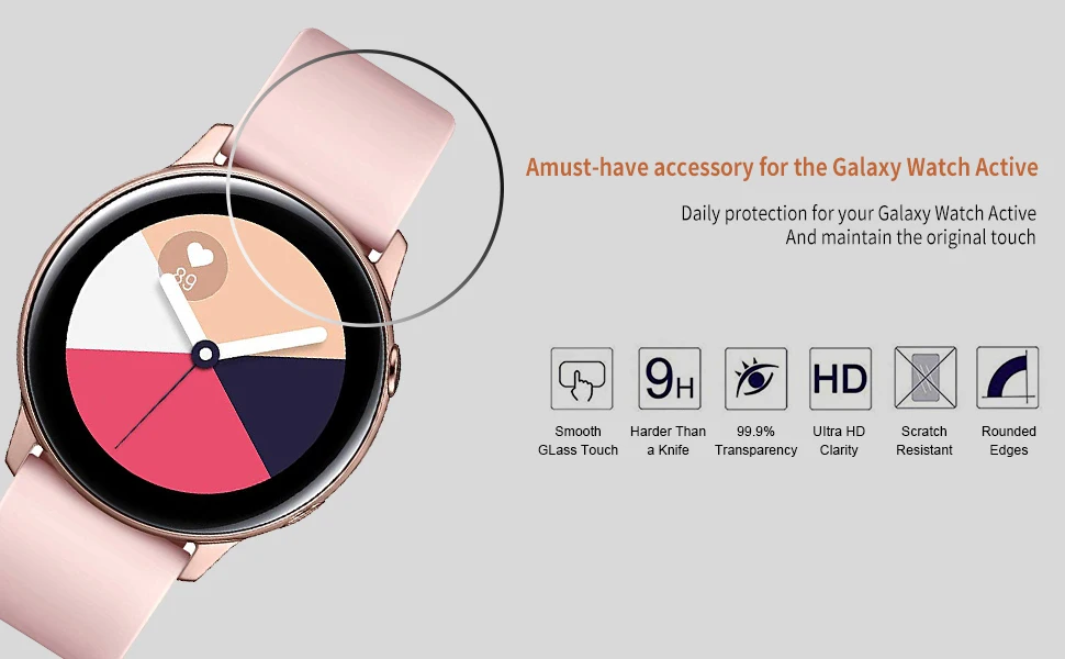 Защитная пленка для samsung Galaxy Watch Active 1 2 40 мм 44 мм не закаленное стекло 3D Защитная мягкая пленка на весь экран