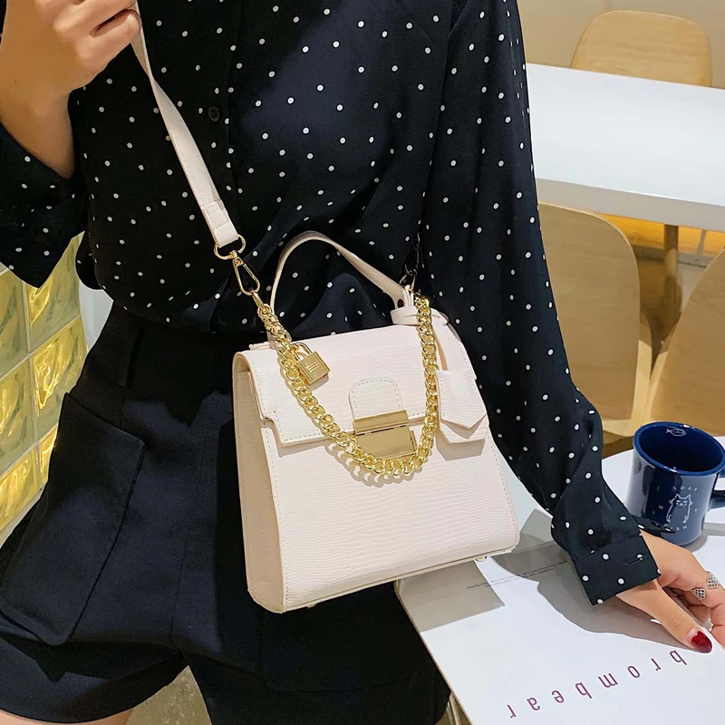 Элегантная женская сумка с узором крокодиловая кожа 2019 новая качественная