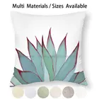Наволочка для подушки с изображением бахромы Agave, наволочка для подушки, хлопковая льняная наволочка для суккулентов, растений, ботанических, натуральных кактусов, влюбленных кактусов