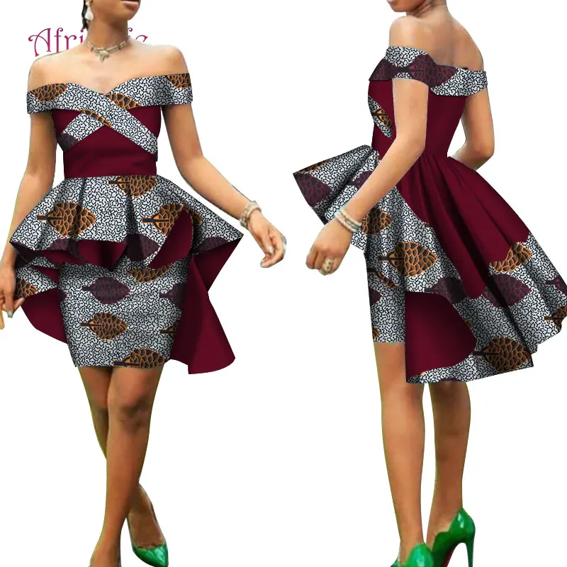 Топ Русалочки с открытыми плечами и мини юбка хит продаж популярные африканские