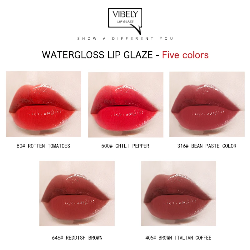 5 цветов бархатная тумана губная глазурь стойкий увлажняющий макияж матовый