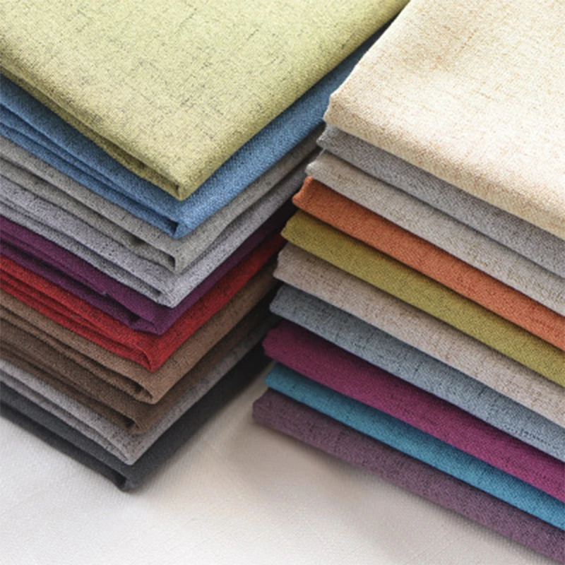 Утолщенная имитирующая льняная ткань сделай сам Лоскутная Ткань для занавесок